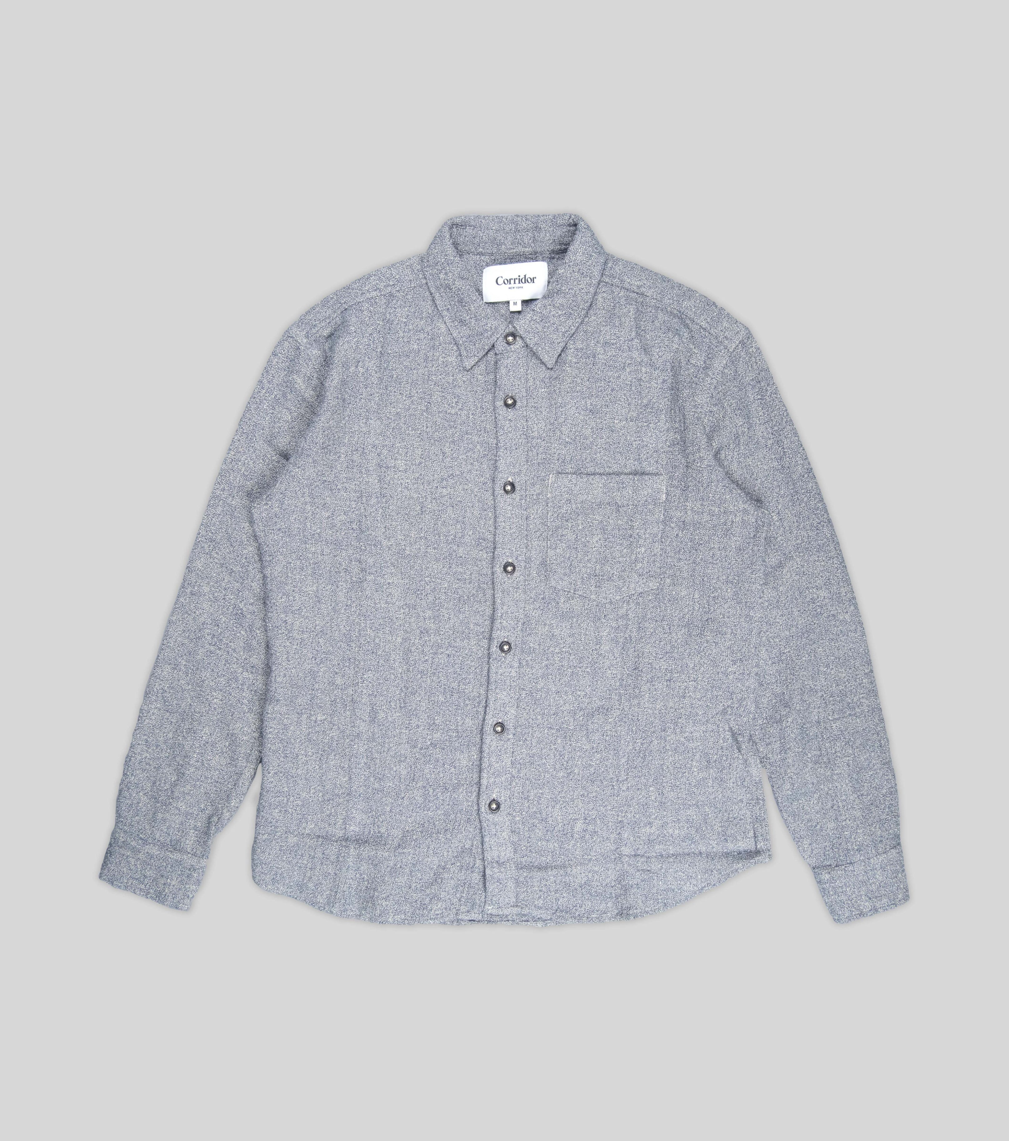 Camisa Boucle Perla Azul Marino